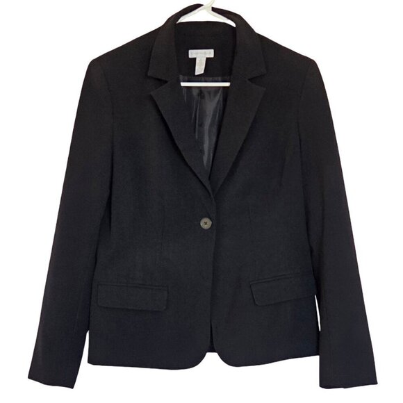 Charter Club Jackets & Blazers - Charter Club Womens Black Blazer Size 6 Career Wear Business Classic Office